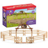 DEHESA PARA CABALLOS CON PUERTA ENTRADA Schleich Granja 42434